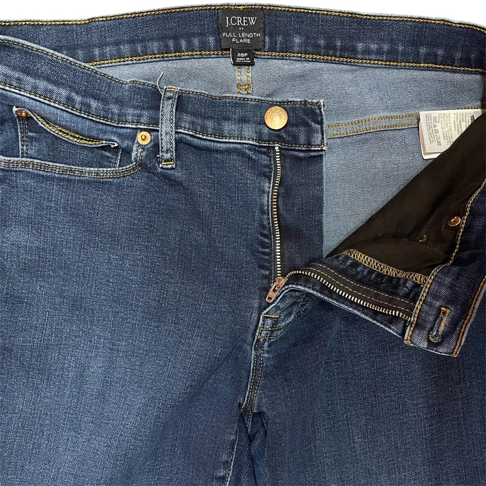 J.Crew vintage full length flare jeans medium wash
